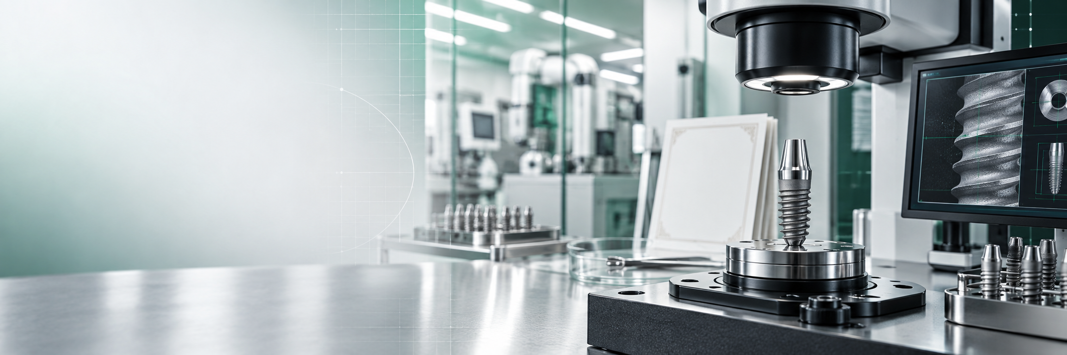Dental implant certification documents, patent materials and precision inspection tools