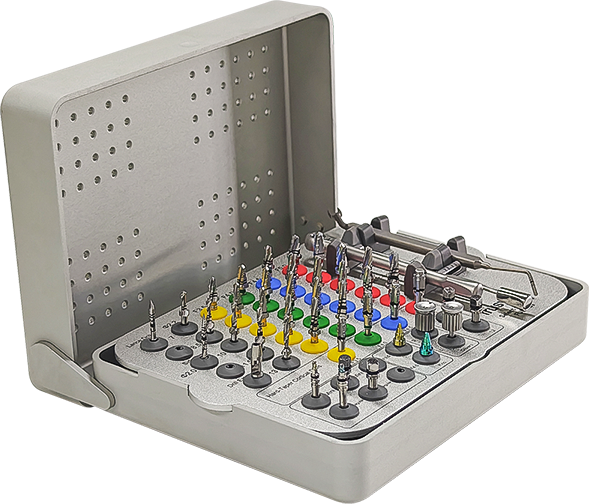 Trusyou Select Series surgical kit with color-coded instruments
